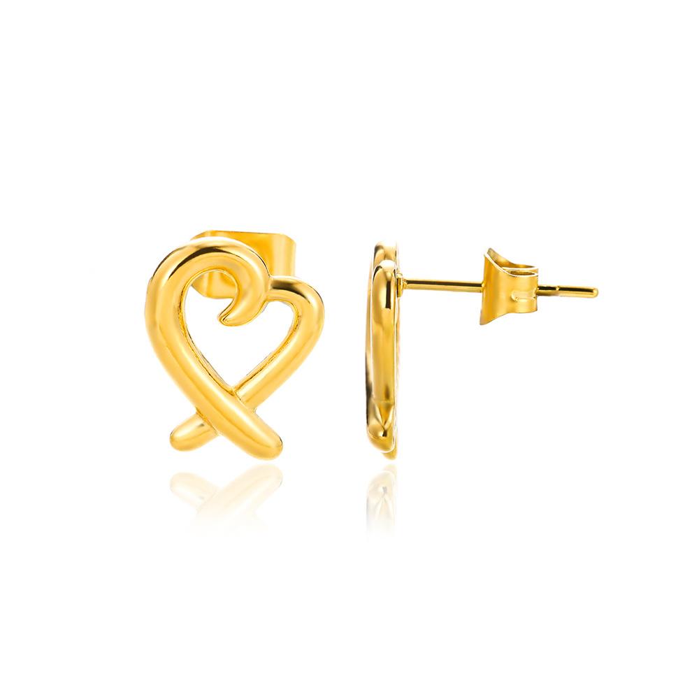 

Сердце Полые Серьги-Гвоздики Из Нержавеющей Стали Для Женщин Креативные Модные Серьги-Гвоздики в Форме Сердца Модные Банкетные Украшения Подарки