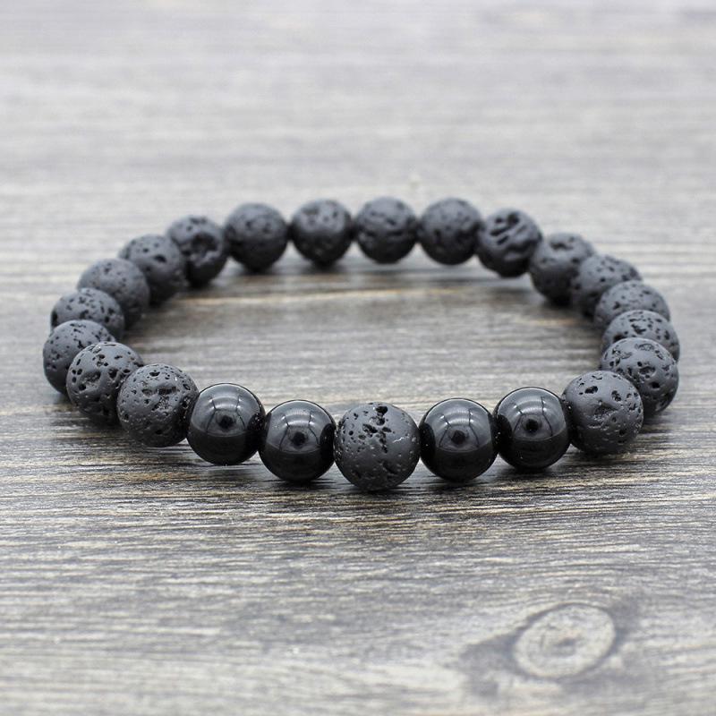 European 2021 Hot-Selling Lava Stone Yoga Bracelet