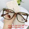 New Square Myopia Glasses Women Men Oversized Prescription Nearsighted Eyewear with Diopters Minus -1.0 -1.5 -2.0 To -6.0 Oculos