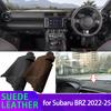 Anti-UV Suede Leather Dashmat Black/Brown Dashboard Cover Sun Shade Carpet Non-slip Pad for Subaru BRZ   2024 2025