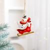 Resin Christmas Tree Hanging Ornament Snowman Xmas Pendant  Festive  Ornaments