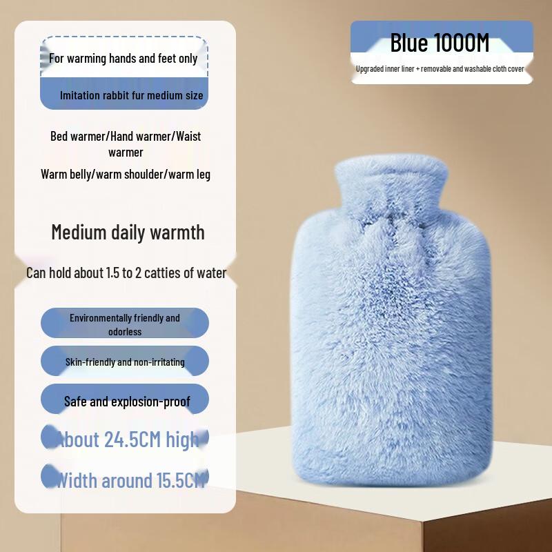 Fumide Plush Hot Water Bottle Hand Warmer