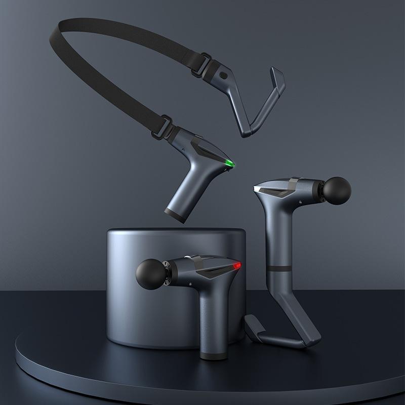 Long-Handle Electric Massage Gun: Multifunctional For Muscle Relaxation, Deep Tissue Percussion Relief