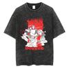 T-shirt Stampata Mustang Roy Anime Fullmetal Alchemist Uomo Donna Estate Larga Grafica T-shirt in Cotone Lavato