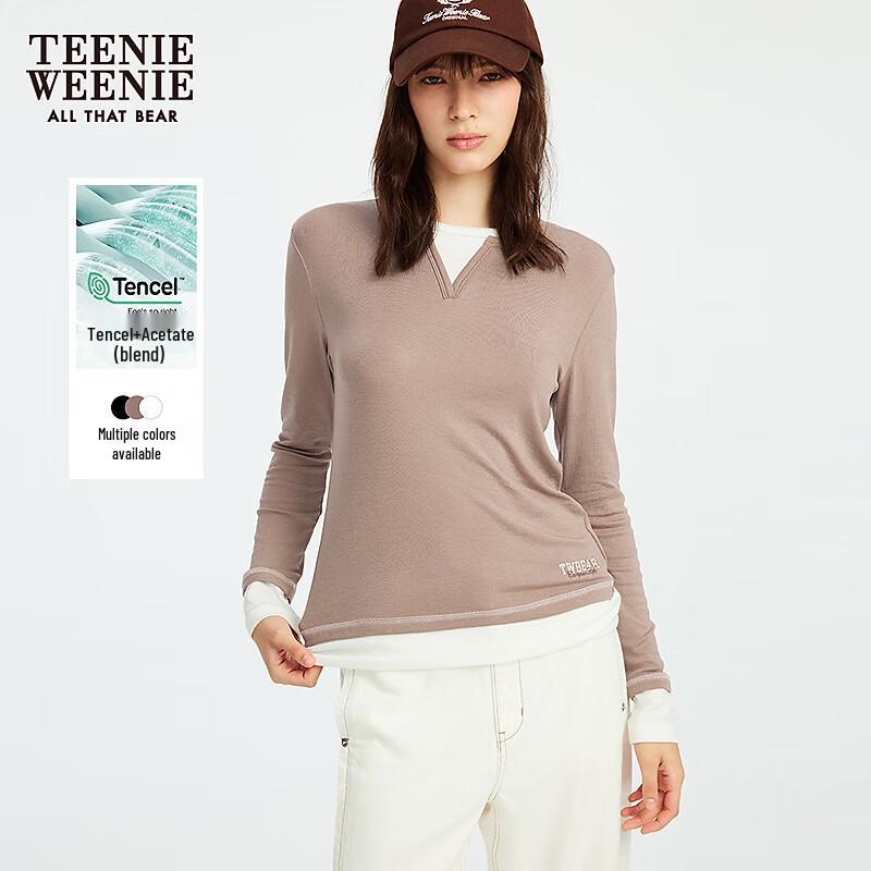 Teenie Weenie Bear Women s Patchwork Long Sleeve T-Shirt L