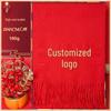 Bufanda Roja Personalizable para Celebración Anual de la Empresa con Impresión de Logo