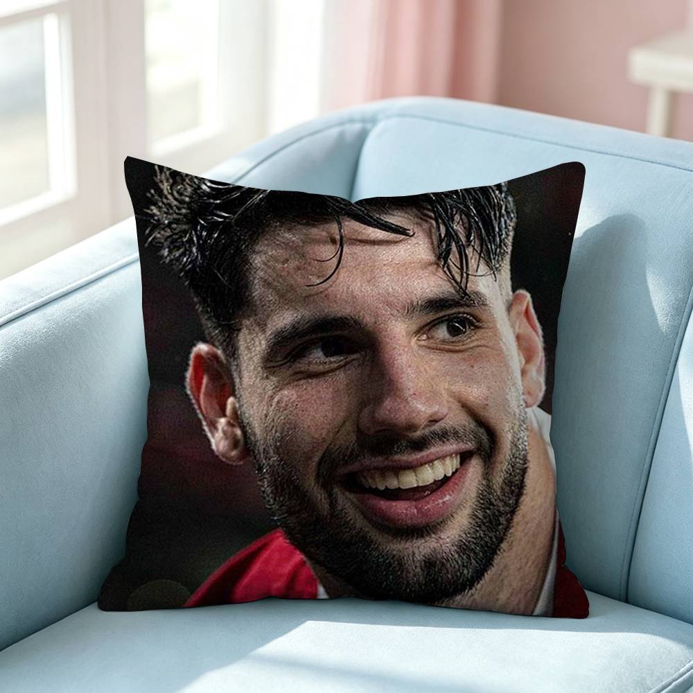 Football Star Dominik Szoboszlai Pillow Case Square DoubleSided Sofa Cushion Cover Bedroom Bedside Pillow