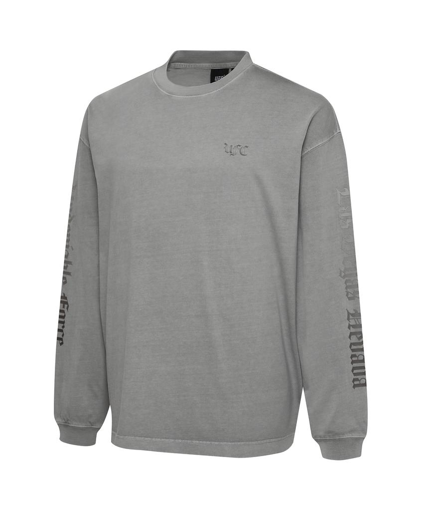 UFC SPORT Ufc Globe Boy Oversized Long Sleeve T-Shirt Gray U2Lsx1303Gr