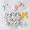 1 Stuks 4-Gats Strik Strikje Siliconen Cake Bakvorm Sugarcraft Chocolade Cupcake Bakvorm Fondant Cake Decoratie Gereedschap