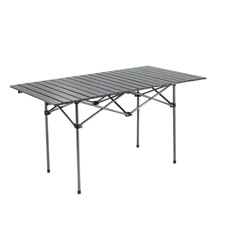 Folding Portable Carbon Steel Camping Table and Chairs Set for Outdoor Dining and Street Stalls
