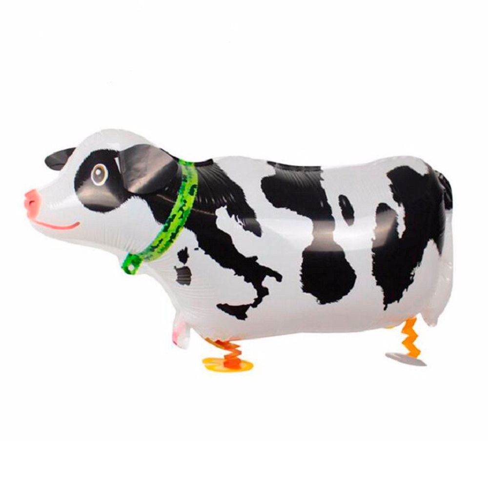 Decoration Toy Farm Baby Animal Pet Helium Shower Cow Shaped Party Foil Balloon Birthday