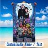 Beach Towel Custom Name Text, Quick Dry Large Towel For Beach HomeHotel Transylvania