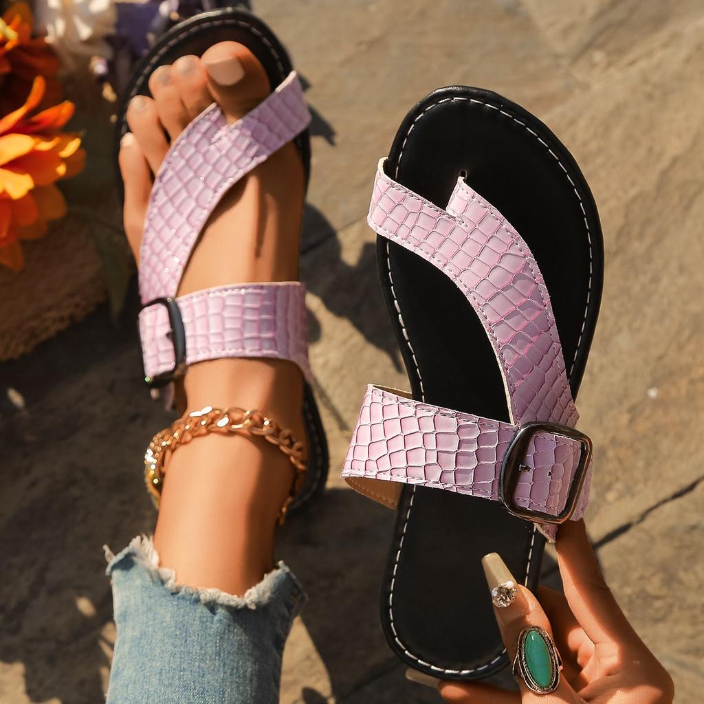 Mode Damen Hausschuhe Sommer Neue Mode Hausschuhe Offene Zehen Lässige Flache Sandalen Outdoor Leichte Strandschuhe Damen Heim-Slipper Damen