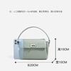 Premium small square bag, leather underarm bag, simple commuter small bag, flip cover metal buckle bag