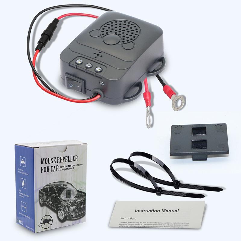 Ultrasonic Car Rodent Repellent - Auto-Activates When Parked, Protects Circuits