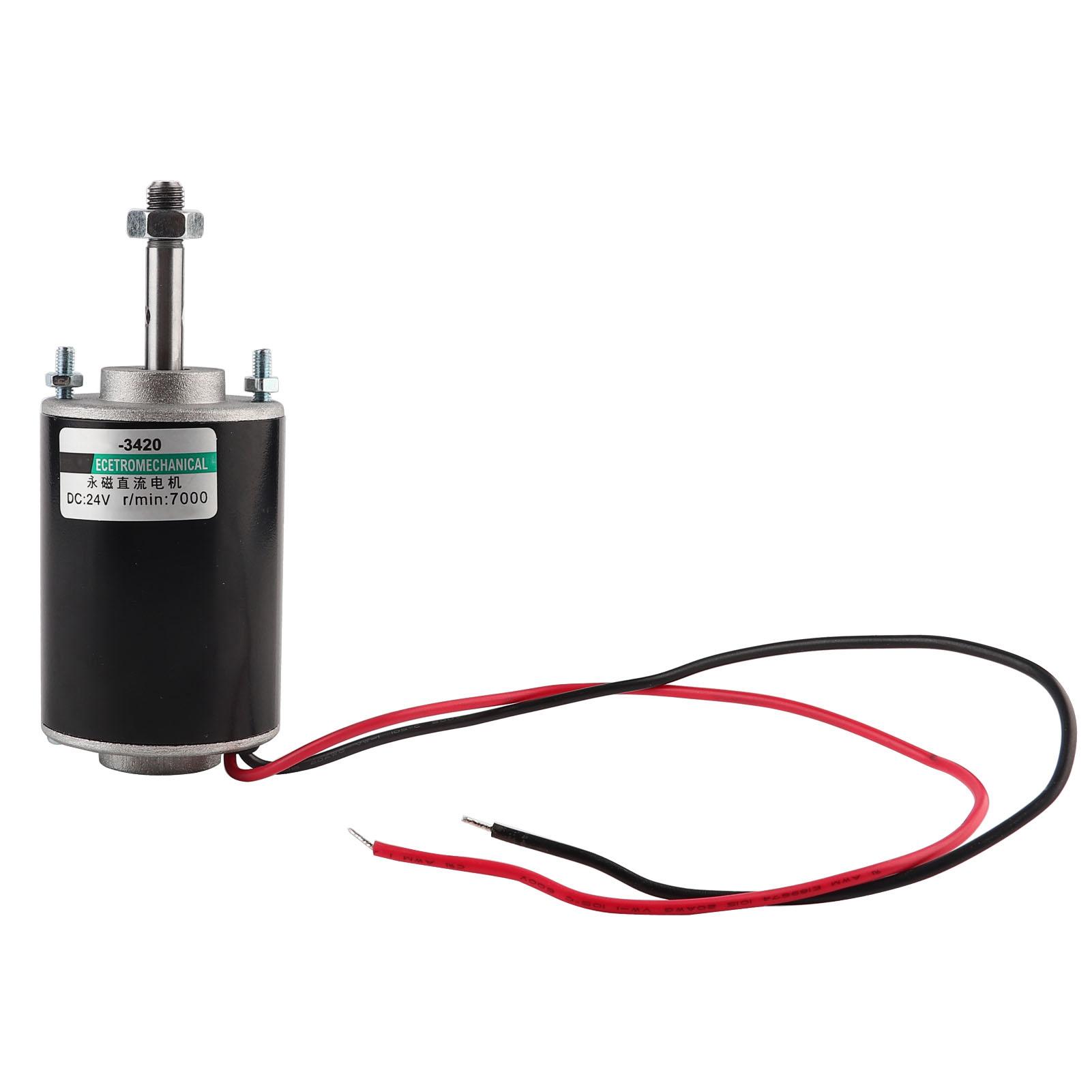 

Двигун постійного струму Постійний магніт Високошвидкісний Низький рівень шуму CW CCW Міні Щіткові Електродвигуни 30W24V 7000 об/хв
