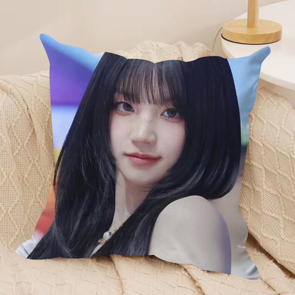 YUQI Chinese Singer Cushion Cover Soft Plush Double-Sided Printed Sofa Pillow Cushion Cover | Cozy All-Season Durable Decor Gift