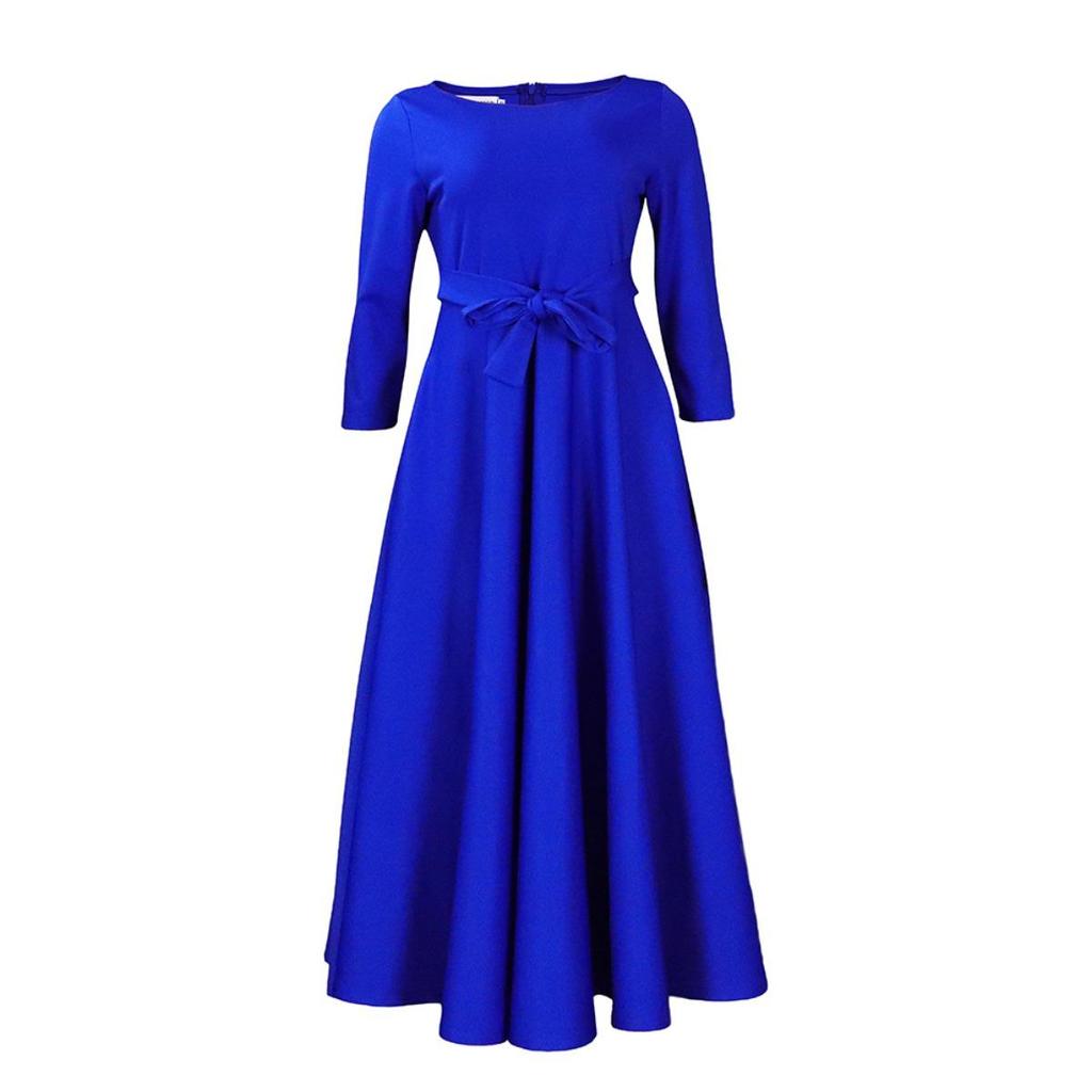 Summer New Fashion Plus Size African Dress Women's Tie Waist Maxi Dress for Women D3171