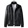 Herr Motorcykel Tunn Läderjacka Herr Ungdom Casual Plus Size Läderjacka