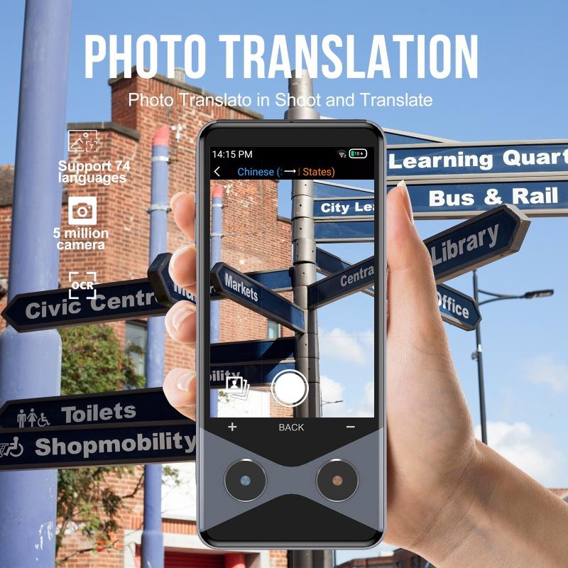 AI Smart Translator, Offline Photo Translator, 3.7-inch 4G/WIFI/Hotspot Multilingual Translation