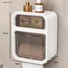 White tissue holder wall mounted multifunctional toilet paper roll storage rack for household bathroom accessories tissue holder