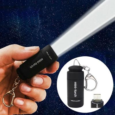 Μίνι μπρελόκ με φακό τσέπης 1 τμχ USB Επαναφορτιζόμενο φως LED Φωτιστικό Stonego Αδιάβροχο φως μπρελόκ