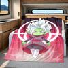 1PC Zamasu,Vegito Print Flannel Blanket, High quality All Seasons, Home Decor, Warmth and Comfort, Perfect for Christmas Gifts