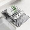 Nonslip Kitchen Dish Drainer Pad Heat Resistant Dish Drying Mat Silicone Draining Board Mat  Home