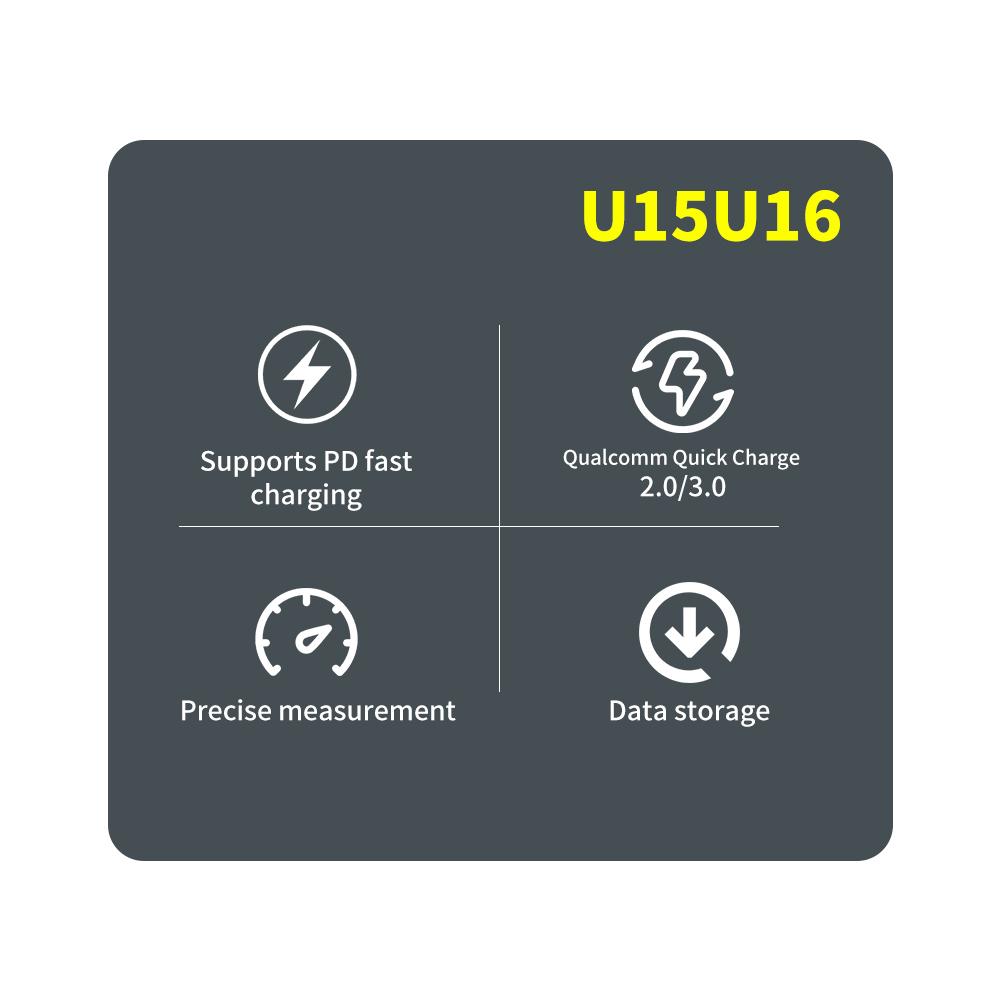 DC4-25V Fast Charging Tester Type-C/USB PD/QC2.0/QC3 High Accuracy Voltage Current Inspection Trigger Capacity Tester