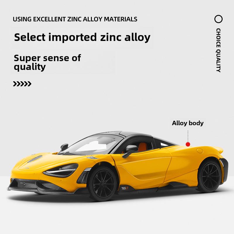 1:24 McLaren 765LT Alloy Model Car – Trendy Collectible Ornament, Popular On Douyin