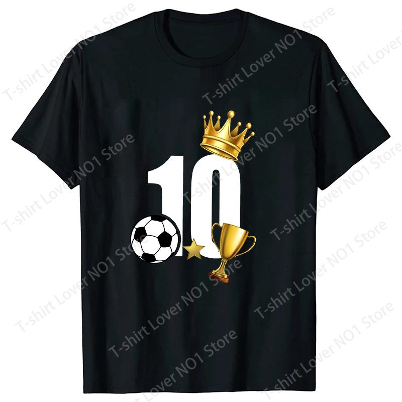 Hot 2026 Football 10 Graphic T Shirt Womens Unisexs Fashion Tshirts Short Sleeve Shirts Summer Cool Tshirts Plus Size Tops