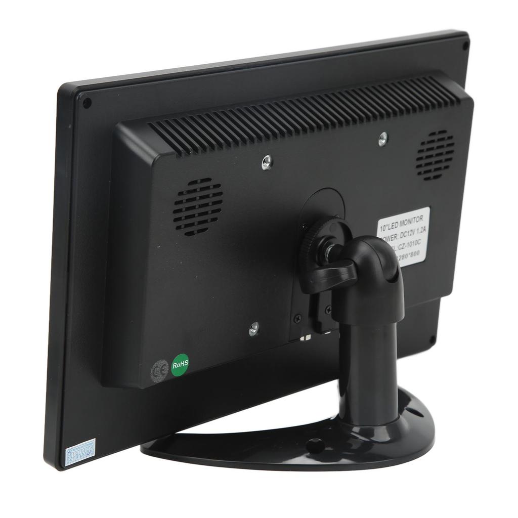 10.1 Inch TFT LCD Monitor Portable HD Color Screen Display with VGA AV BNC USB DC HD Multimedia