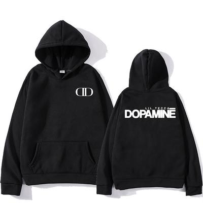 Raper Lil Tecca Bluza z kapturem Merch z albumu Dopamine Męska Damska Bluza z długim rękawem Hip Hop Gotycka Streetwear Luźna Wszechstronna Bluza z kapturem