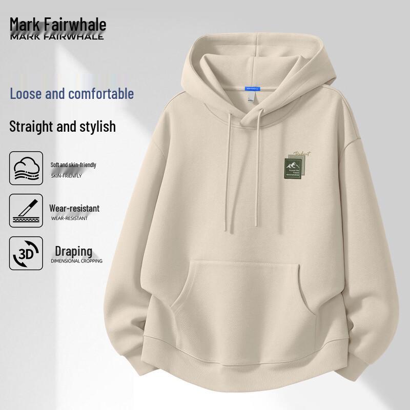 Mark Fairwhale Men's American Style Printed Hoodie