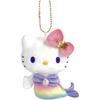 Nakajima Corporation Hello Kitty Mermaid Rainbow Plush Toy 11x8.5x4.5cm Collectible Figure