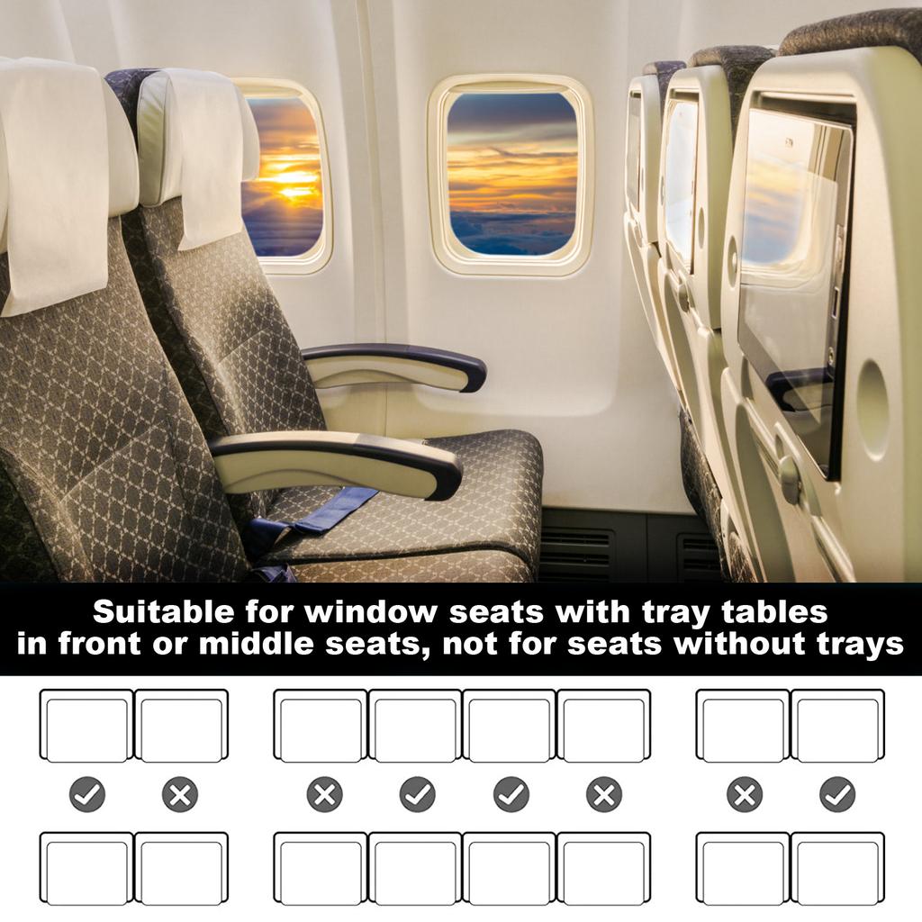 Kids Airplane Bed Polyester Toddler Airplane Seat Extender Portable Children Footrest Hammock Travel Essentials for Car Airplane