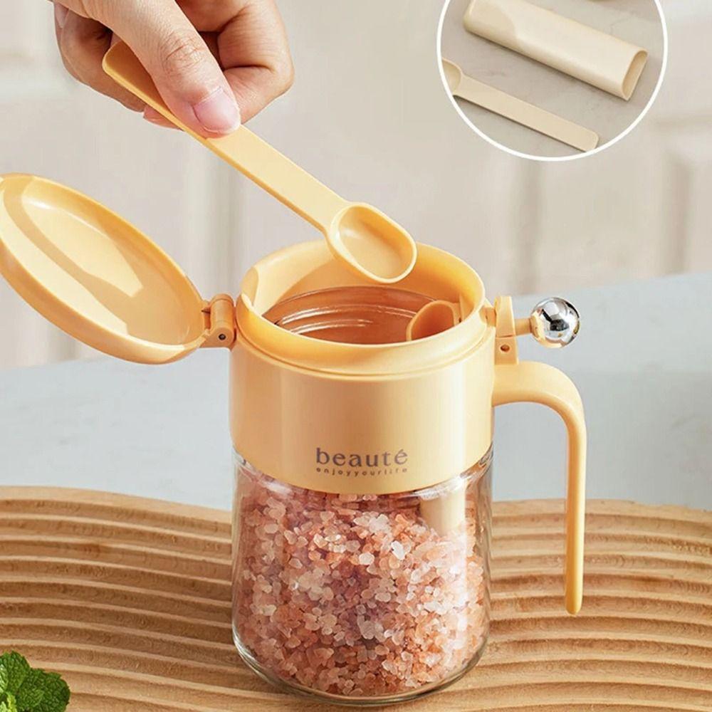 Leak-proof Sugar and Salt Container Push-type Condiment Storage Container  Restaurant