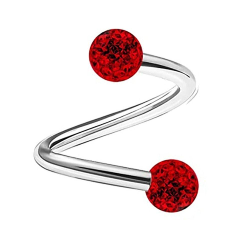 Stål Nese Ring Piercing Lepper Ring Lip Studs Twist Tragus ørering Stud Twist Helix øredobber