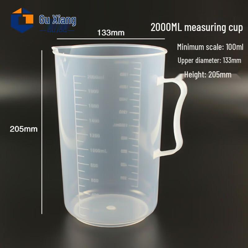 Transparent Plastic Measuring Cup with Scale