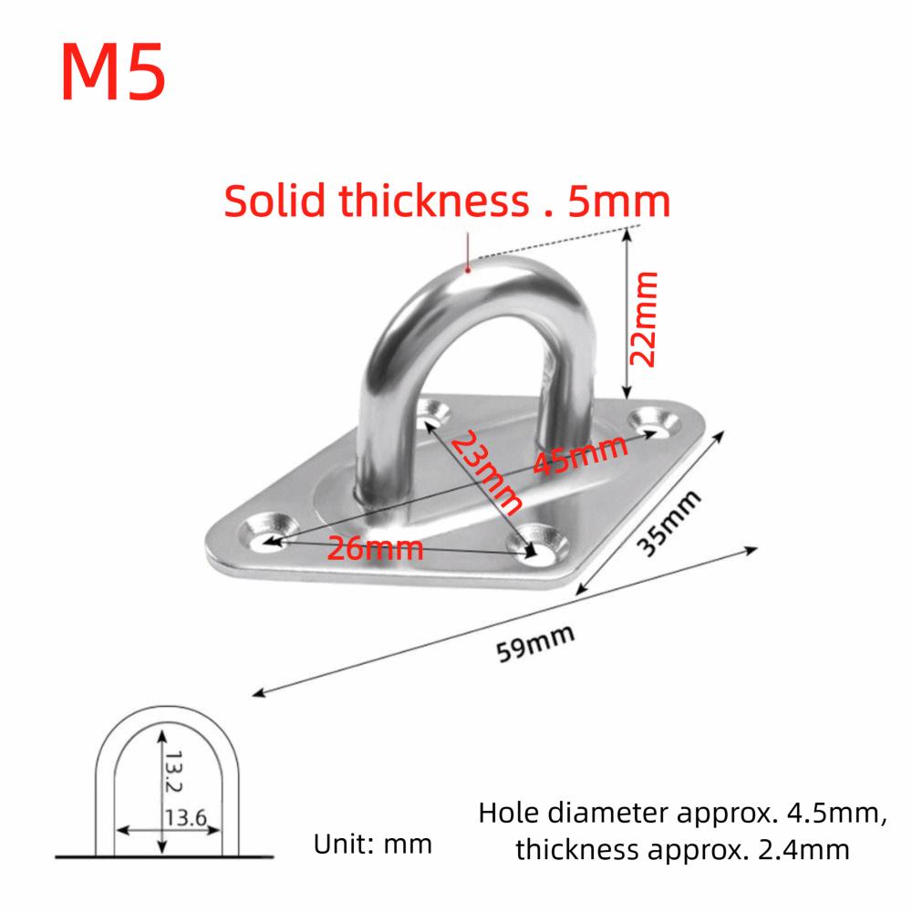 Kit de suspension pour hamac losange robuste 4 pièces Pour hamacs d'intérieur et d'extérieur et chaises balançoires