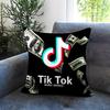 T-TikTok-K Cushion Cover Comfortable Reversible Pillow Cover Ideal for Car Sofa Bedroom & Beyond