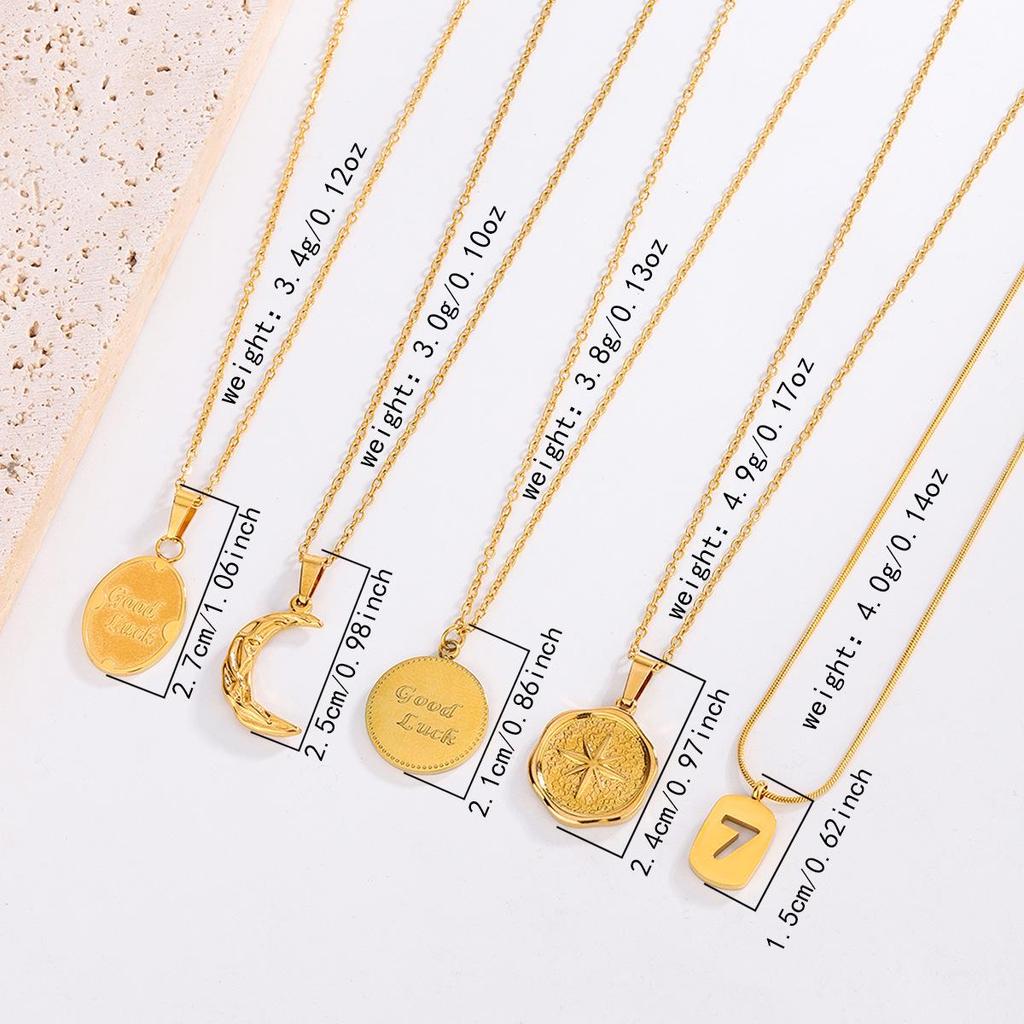 Stylish Colorfast Gold-Plated Titanium Steel Necklace