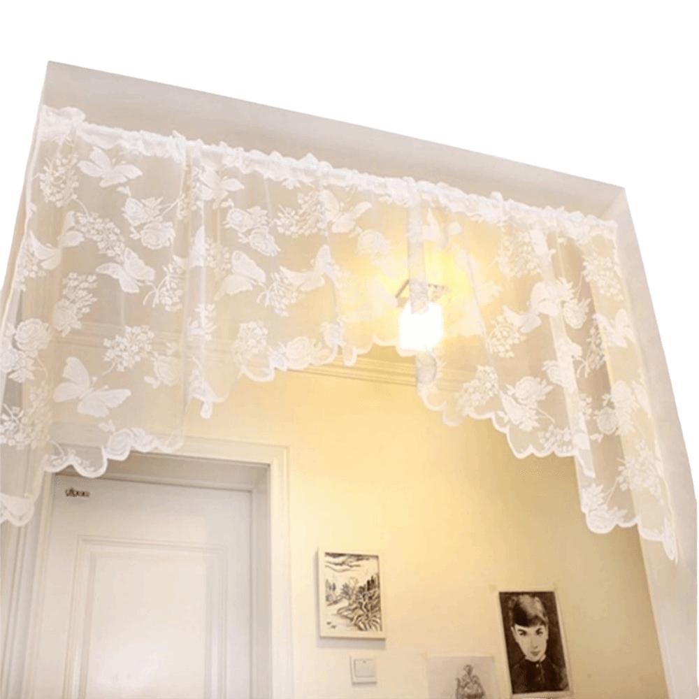Short Kitchen Curtains Curved Half Curtain Fashion Window Curtain  Window Scarf