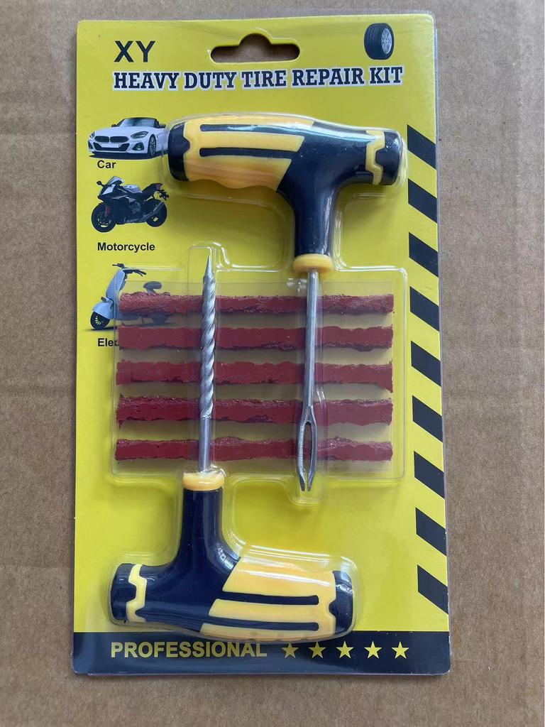 Motorcycle & Car Tire Repair Kit for Emergency Use