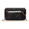 Gucci GG Marmont Gold Vintage Double G Logo Card Holder Leather Two In One Shoulder Crossbody Mini Bag Women Bags 751526-AACCE-1061