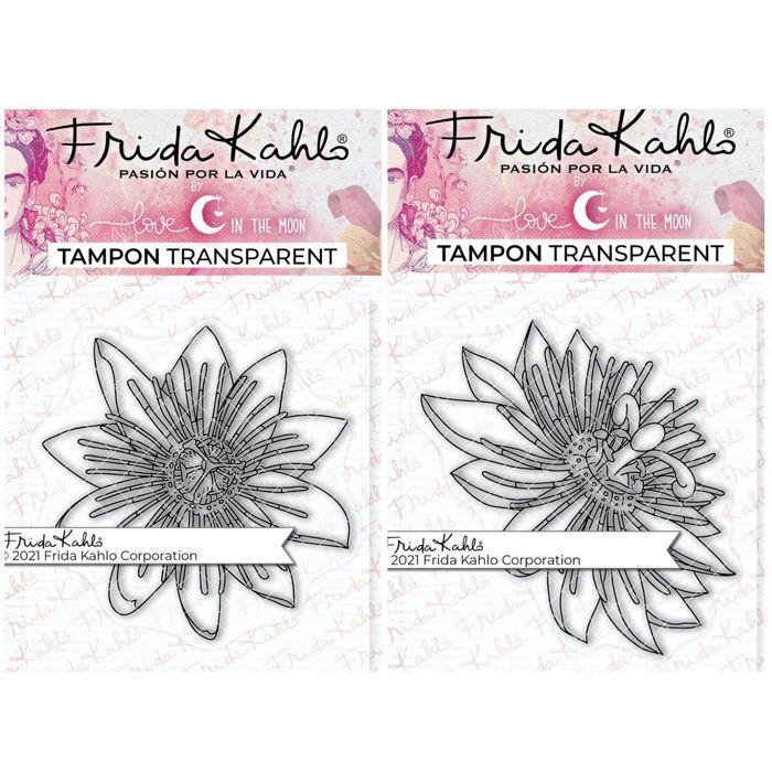 2 Clear Stamps - Passionflower 2 + Passionflower 3 - 9.5 X 6.5 Cm