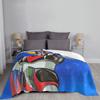 UFO Robot Goldorak Grendizer Anime Mechanical Warrior Blanket Soft Flannel Throw Blanket Bedding for Bed Living room Home Couch