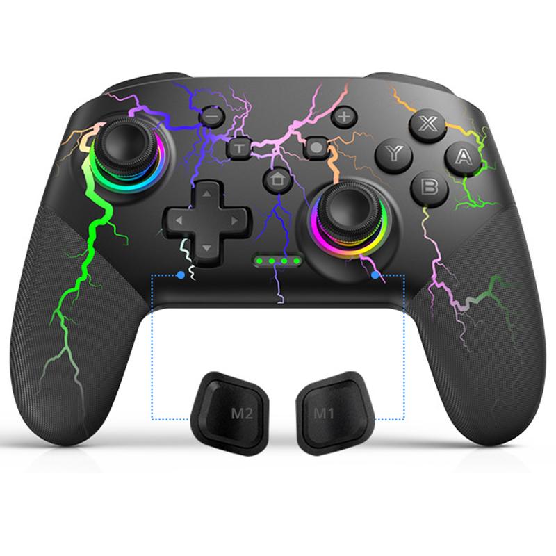 

DATA FROG S80 Elite Edition Controller for Nintendo Switch/Switch Lite/OLED/PC Wireless Bluetooth-compatible Game Console,Lightning Pattern A