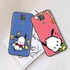 Black Case for OPPO Reno 8 6 5 4 Pro Plus Find X3 A17 A3 A31 A38 A40 A53 A54 A55 A74 A76 A78 A77 A80 A94 A95 A96 Lite L-18 Pochacco Dog