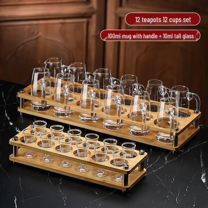 Handmade Glass Baijiu Decanter & Wine Set